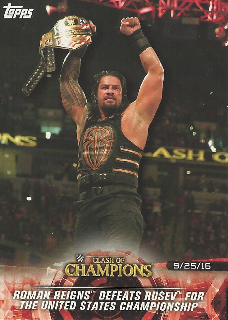 WWE Topps Road to Wrestlemania 2018 Trading Cards Roman Reigns No.3