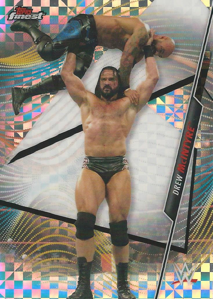 WWE Topps Finest 2020 Trading Card Drew McIntyre No.13 Xfractor
