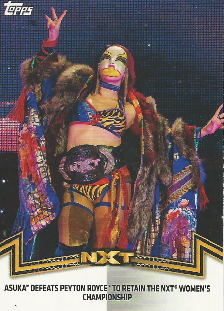 WWE Topps Women Division 2018 Trading Cards Asuka NXT-3