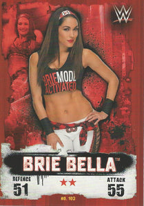 WWE Topps Slam Attax Takeover 2016 Trading Card Brie Bella No.103