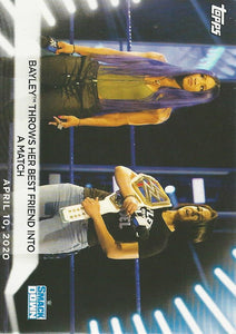 WWE Topps Women Division 2021 Trading Card Sasha Banks and Bayley No.4