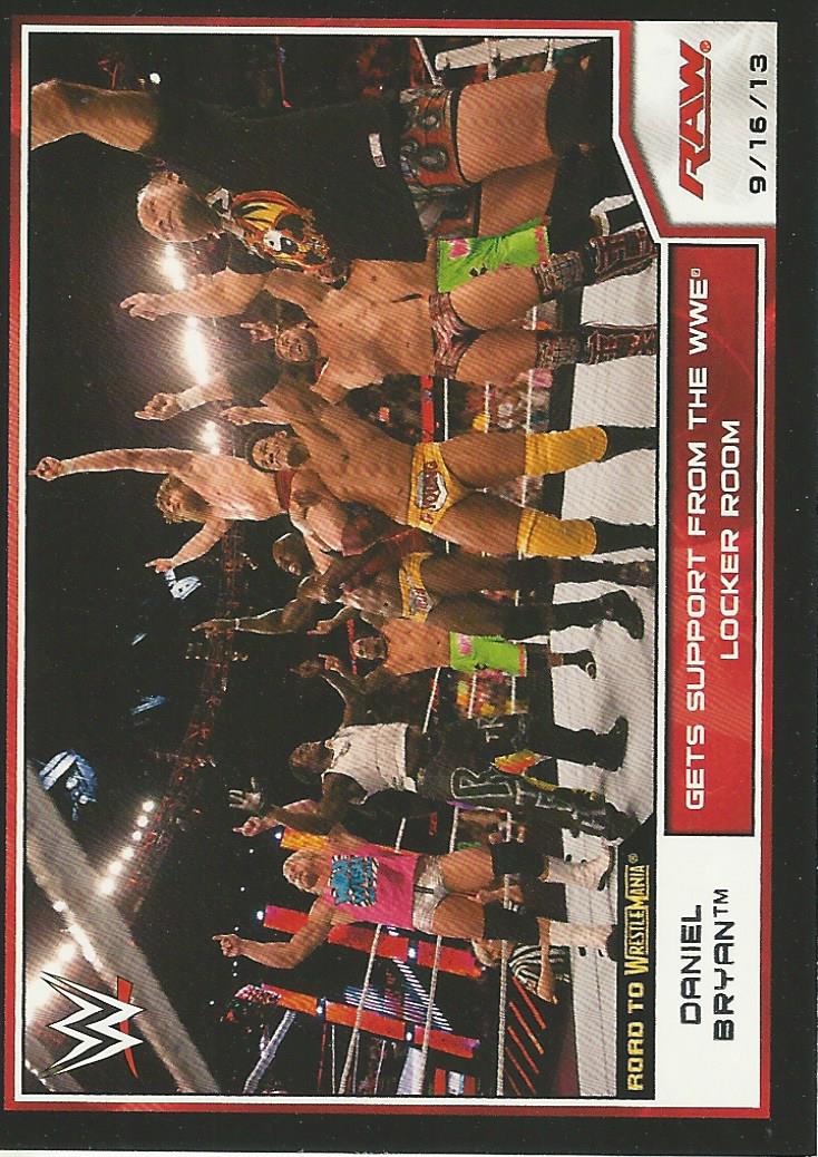 WWE Topps Road to Wrestlemania 2014 Trading Cards Daniel Bryan No.44