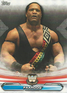 WWE Topps Raw 2019 Trading Card Faarooq LR-4