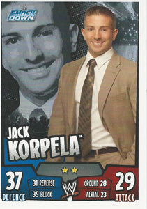 WWE Topps Slam Attax Rumble 2011 Trading Card Jack Korpela No.104