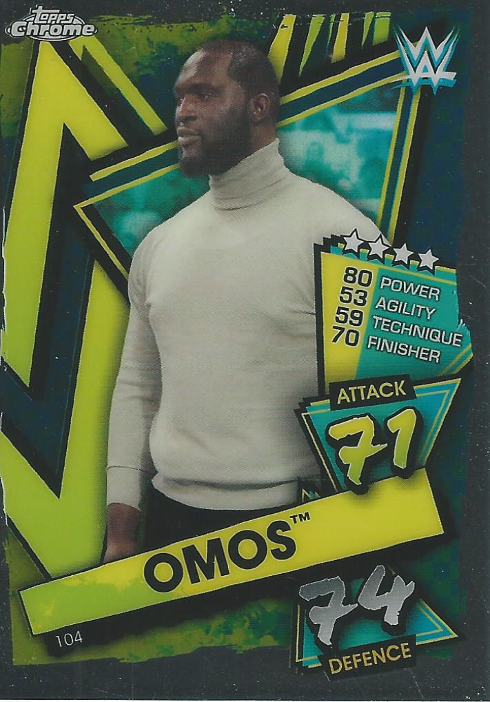 WWE Topps Slam Attax Chrome 2021 Trading Cards Omos No.104