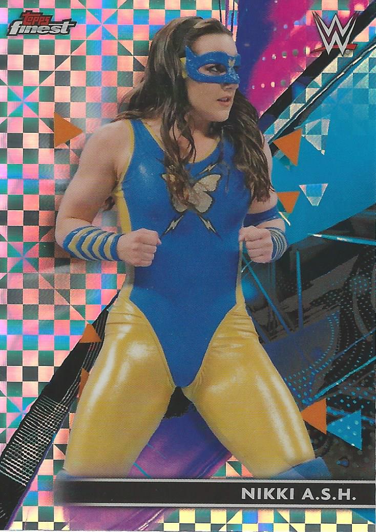 WWE Topps Finest 2021 Trading Cards Nikki A.S.H X-Fractor No.27