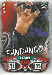 WWE Topps Slam Attax Live 2018 Trading Card Fandango No.104