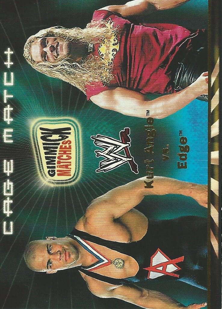 WWE Fleer Royal Rumble 2002 Trading Cards Edge vs Kurt Angle GM4