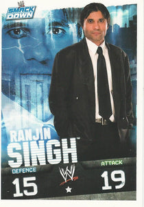 WWE Topps Slam Attax Evolution 2010 Trading Cards Ranjin Singh No.104