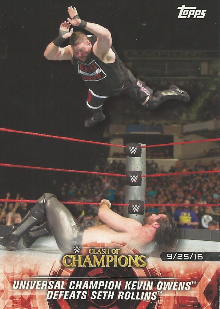 WWE Topps Road to Wrestlemania 2018 Trading Cards Kevin Owens No.4