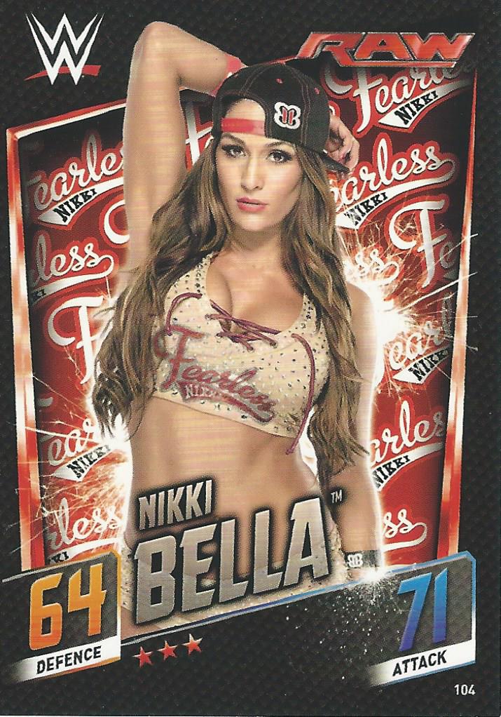 WWE Topps Slam Attax 2015 Then Now Forever Trading Card Nikki Bella No.104