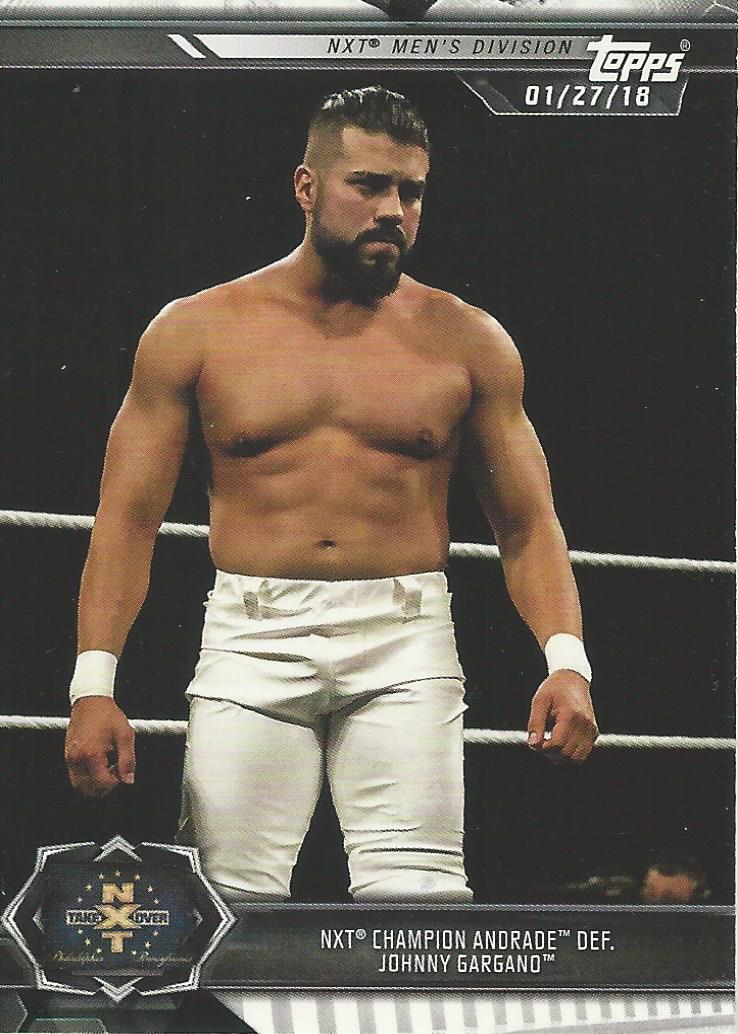 WWE Topps NXT 2019 Trading Cards Andrade No.4