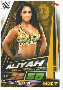 WWE Topps Slam Attax Universe 2019 Trading Card Aliyah No.104