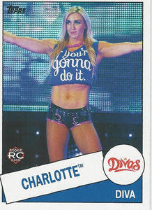 WWE Topps Heritage 2015 Trading Card Charlotte No.104