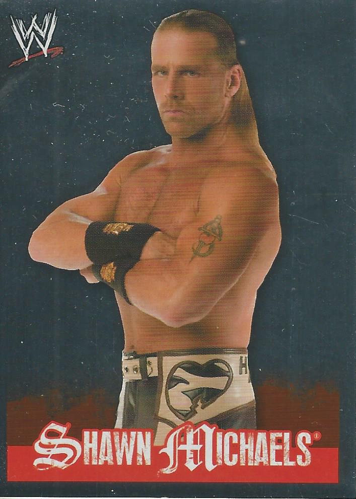 WWE Topps Rivals 2009 Stickers Shawn Michaels Foil No.105