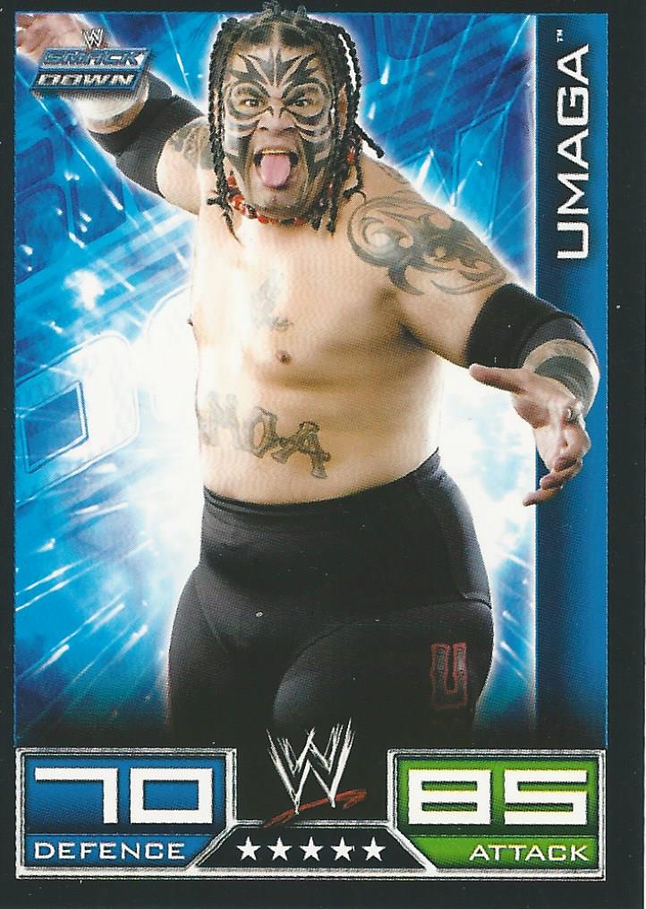 WWE Topps Slam Attax 2008 Trading Cards Umaga No.105