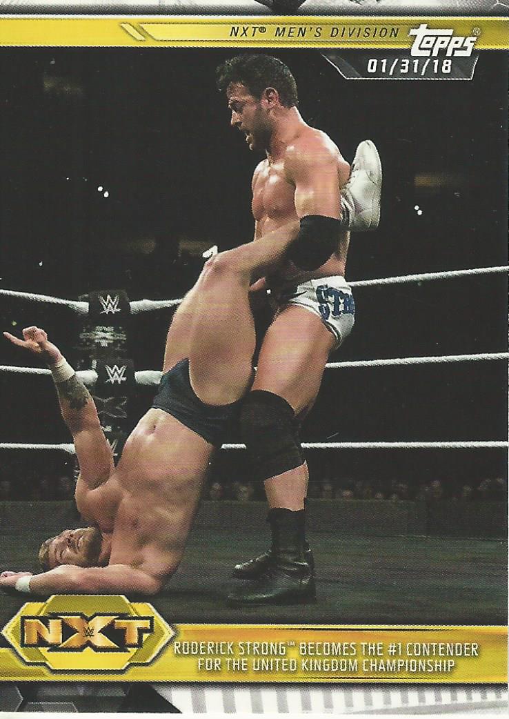WWE Topps NXT 2019 Trading Cards Roderick Strong No.5
