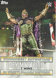 WWE Topps Road to Wrestlemania 2020 Trading Cards Rey Mysterio WS-5