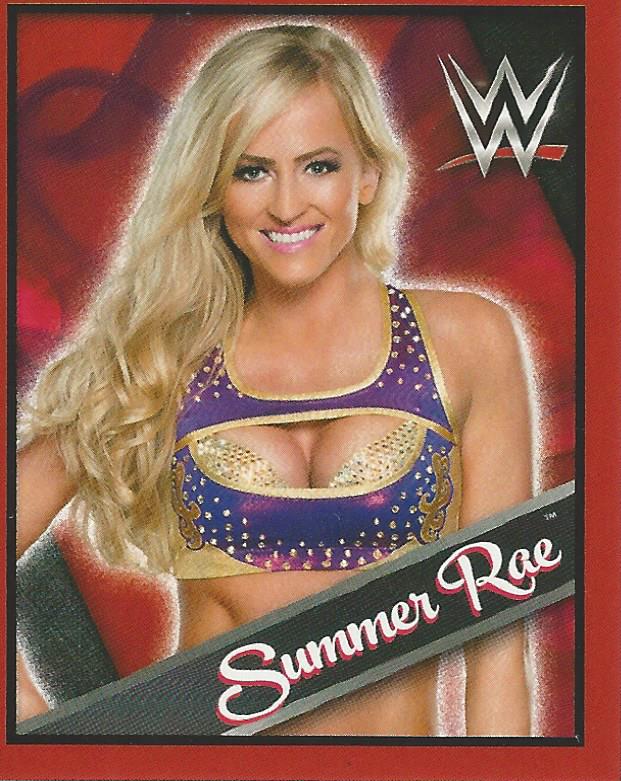 WWE Topps Then Now Forever 2016 Stickers Summer Rae No.105