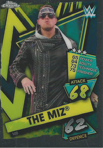 WWE Topps Slam Attax Chrome 2021 Trading Cards The Miz No.105