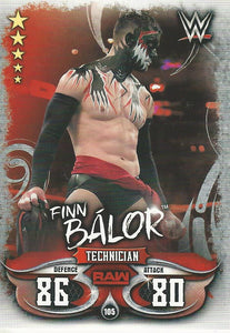 WWE Topps Slam Attax Live 2018 Trading Card Finn Balor No.105