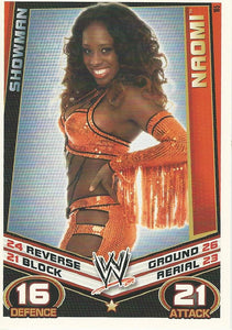 WWE Topps Slam Attax Rebellion 2012 Trading Card Naomi No.105