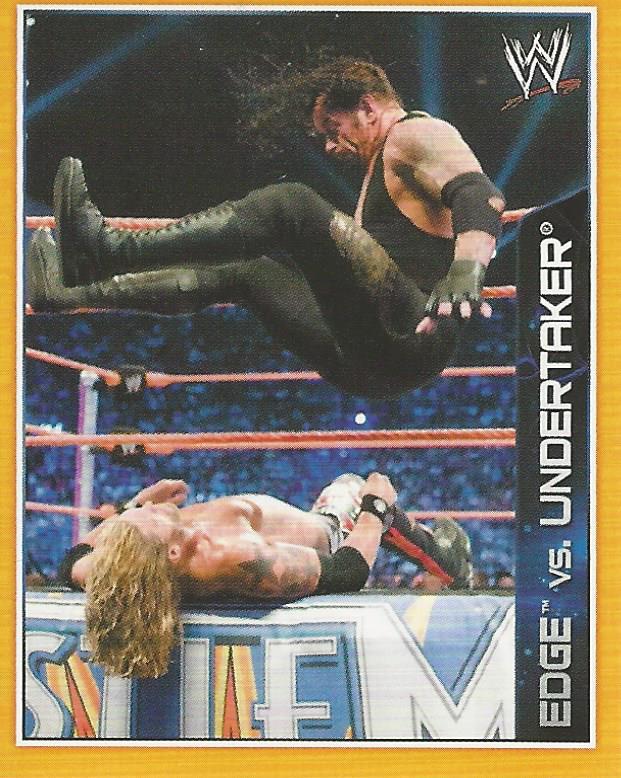 WWE Topps A-Z Sticker Collection 2014 Undertaker vs Edge No.105