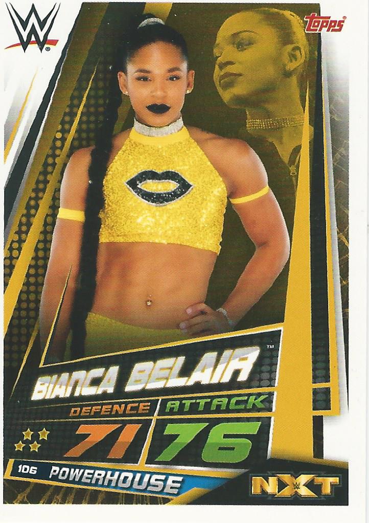 WWE Topps Slam Attax Universe 2019 Trading Card Bianca Belair No.106