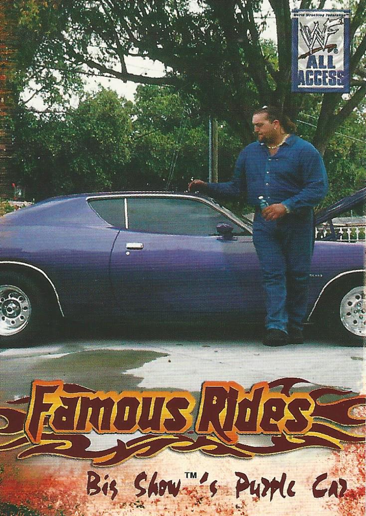 WWF Fleer All Access Trading Cards 2002 Famous Rides FR 7 of 12