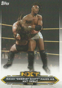 WWE Topps NXT 2020 Trading Cards Isaiah "Swerve" Scott No.6