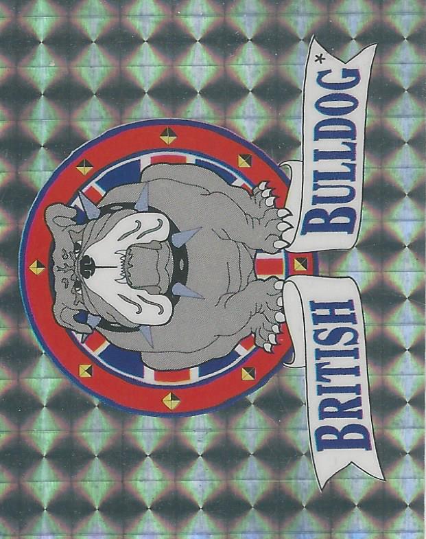 WWF Merlin Stickers 1991 British Bulldog No.106