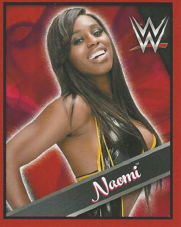 WWE Topps Then Now Forever 2016 Stickers Naomi No.106