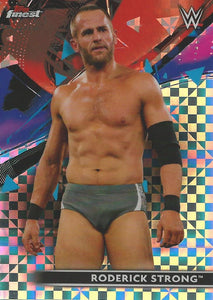 WWE Topps Finest 2021 Trading Cards Roderick Strong X-Fractor No.94