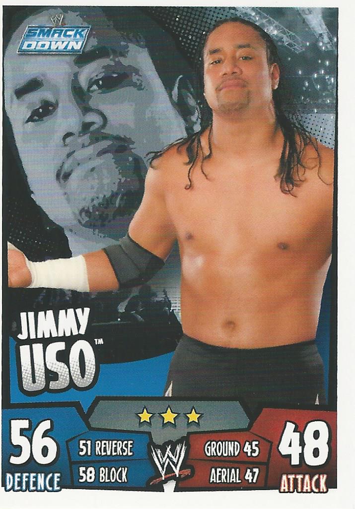 WWE Topps Slam Attax Rumble 2011 Trading Card Jimmy Uso No.106