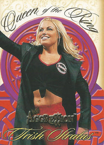 WWE Fleer Aggression Trading Card 2003 Trish Stratus Queen of the Ring 8 of 10