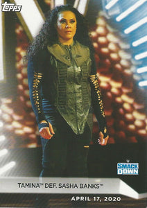 WWE Topps Women Division 2021 Trading Card Tamina No.6