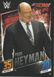 WWE Topps Slam Attax 2015 Then Now Forever Trading Card Paul Heyman No.106