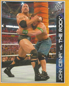 WWE Topps A-Z Sticker Collection 2014 The Rock vs John Cena No.107