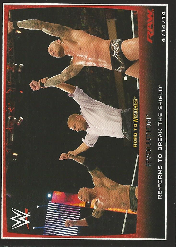 WWE Topps Road to Wrestlemania 2015 Trading Cards Evolution No.7