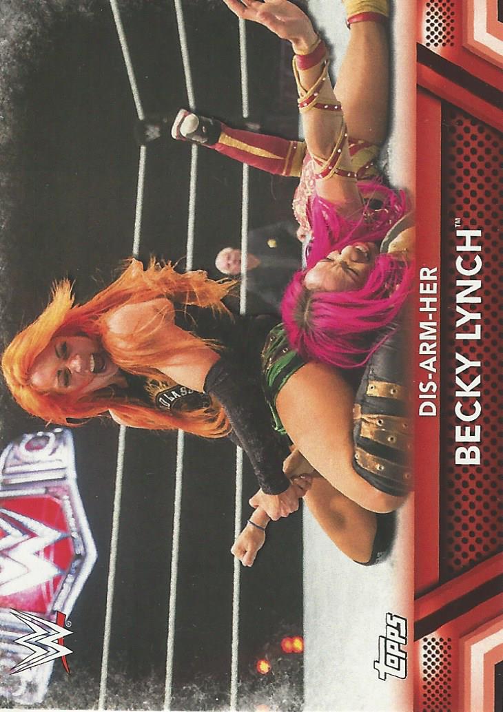 WWE Topps Women Division 2017 Trading Card Becky Lynch F7