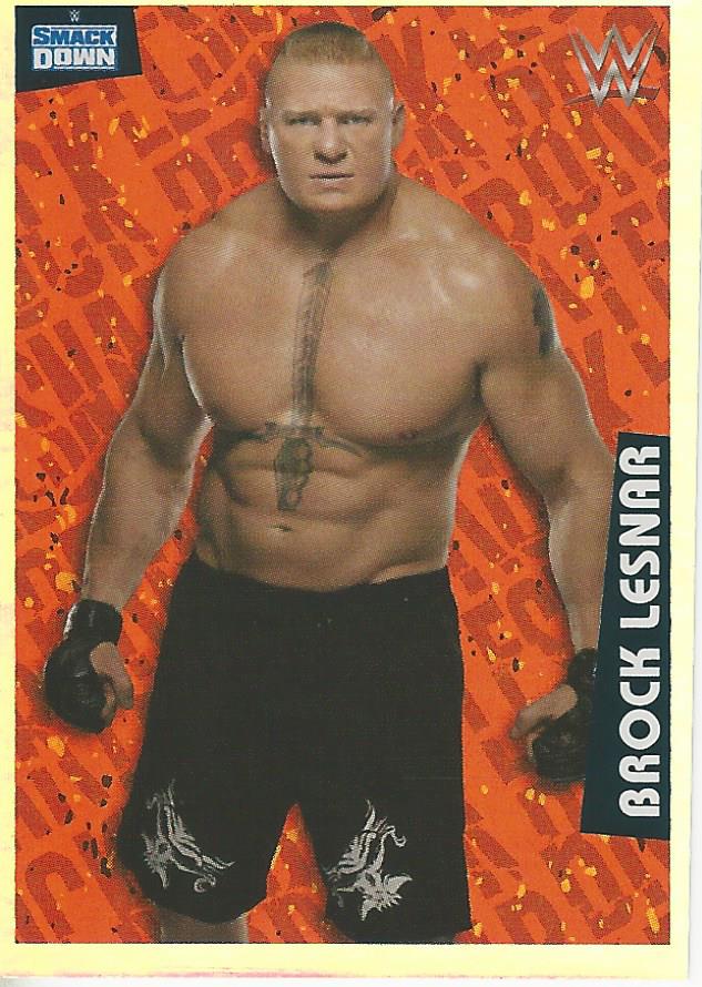 WWE Panini 2022 Sticker Collection Brock Lesnar No.107