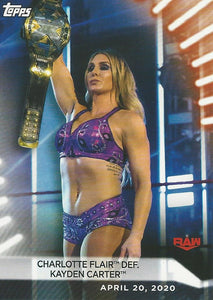 WWE Topps Women Division 2021 Trading Card Charlotte Flair No.7