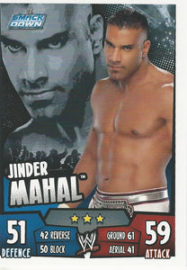 WWE Topps Slam Attax Rumble 2011 Trading Card Jinder Mahal No.107