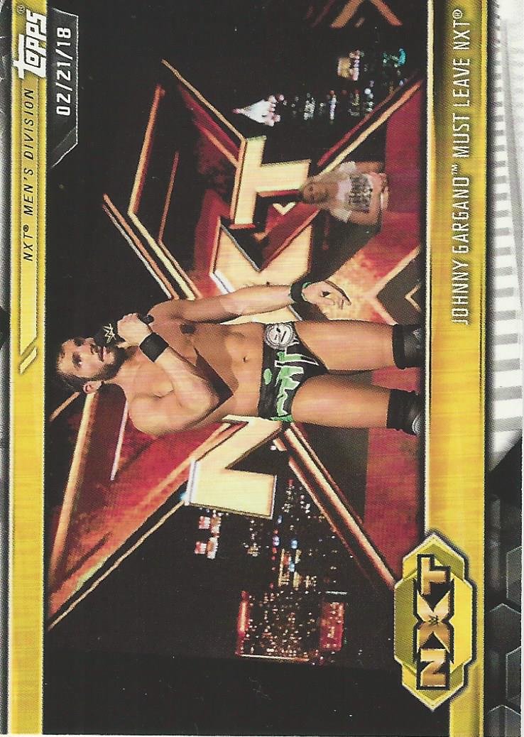 WWE Topps NXT 2019 Trading Cards Johnny Gargano No.7
