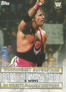 WWE Topps Road to Wrestlemania 2020 Trading Cards Bret Hart WS-7