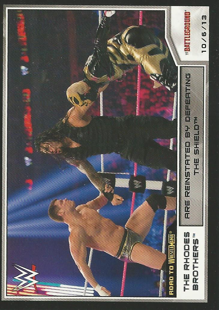 WWE Topps Road to Wrestlemania 2014 Trading Cards Cody Rhodes and Goldust No.47
