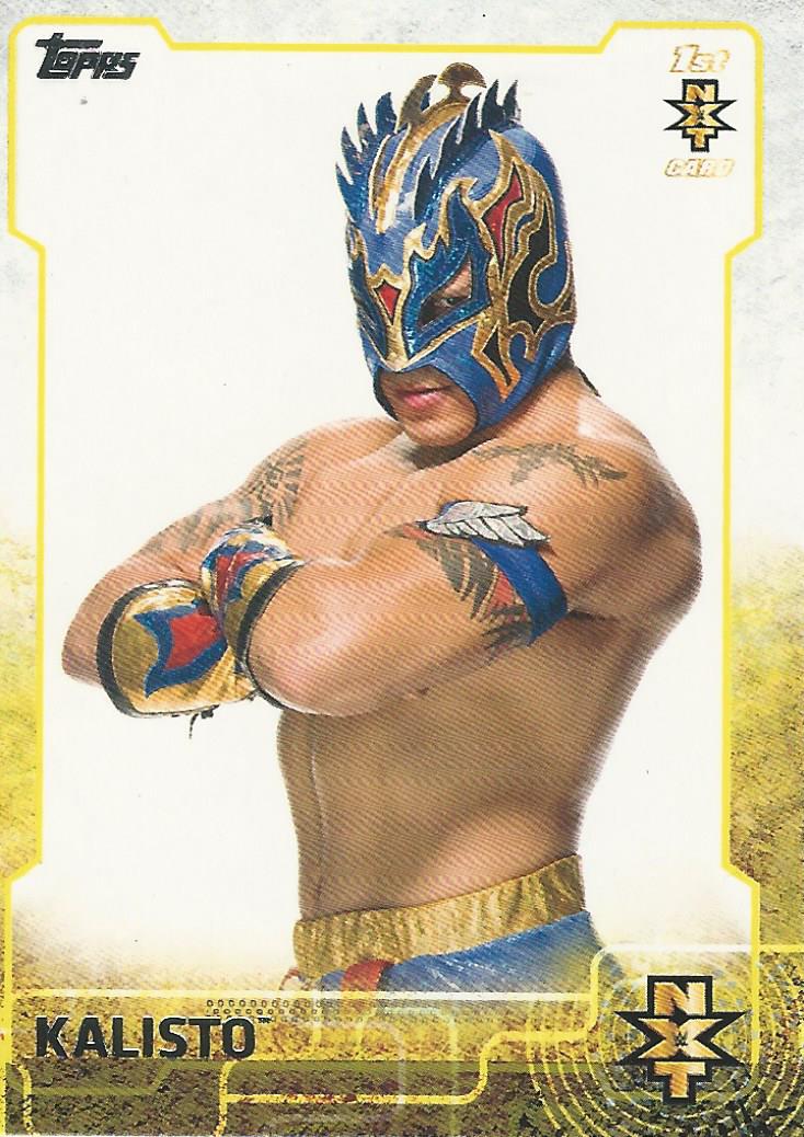 WWE Topps 2015 Trading Card Kalisto NXT No.7