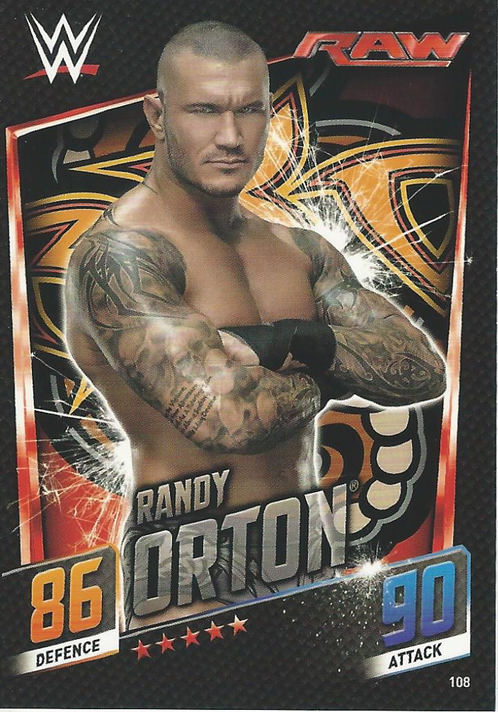 WWE Topps Slam Attax 2015 Then Now Forever Trading Card Randy Orton No.108