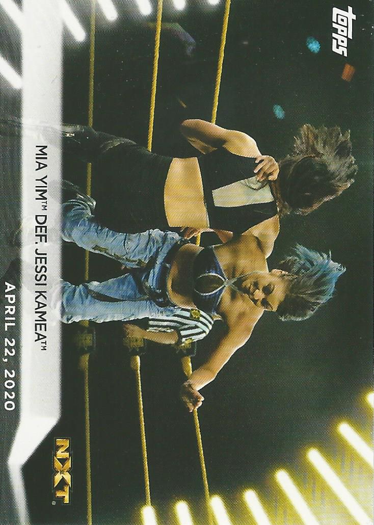 WWE Topps Women Division 2021 Trading Card Mia Yim No.8