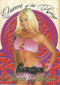 WWE Fleer Aggression Trading Card 2003 Torrie Wilson Queen of the Ring 10 of 10